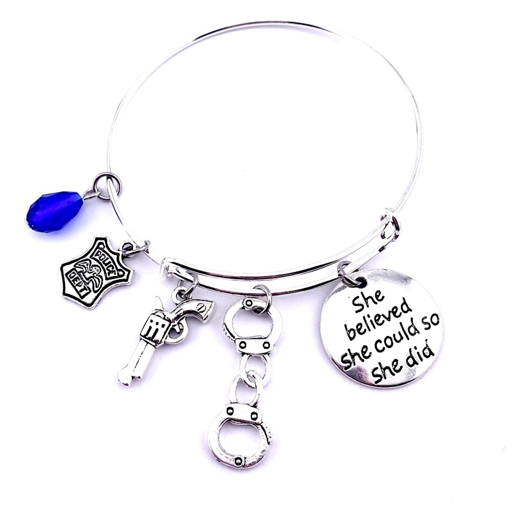 Police Officer Charm Bracelet